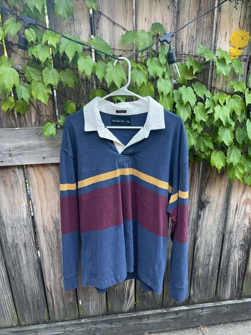Abercrombie & Fitch Oversized Rugby Shirt Size L